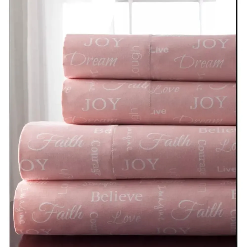 Grand Collection Microfiber Inspirational Sheets